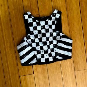 Sleeve less sequins Top